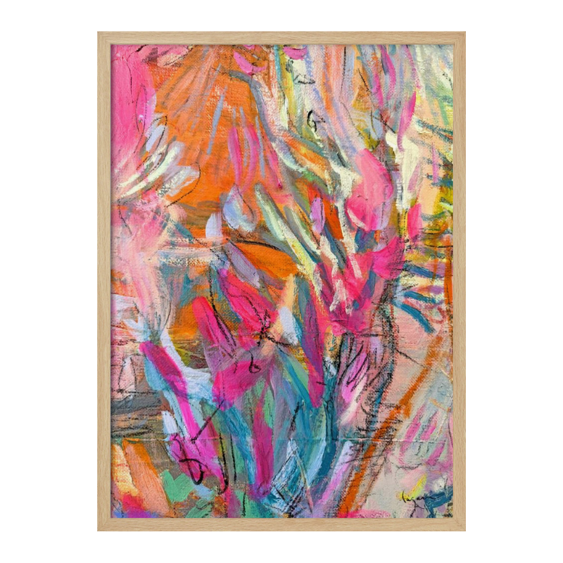 Cuadro "Pink abstract petals"