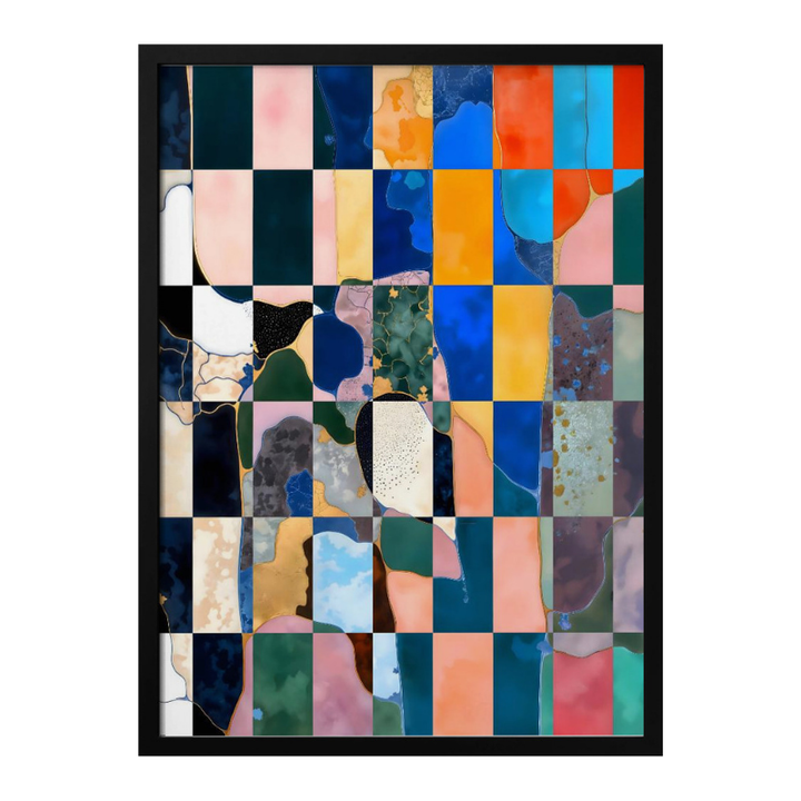 Luxe Checkerboard Art Print