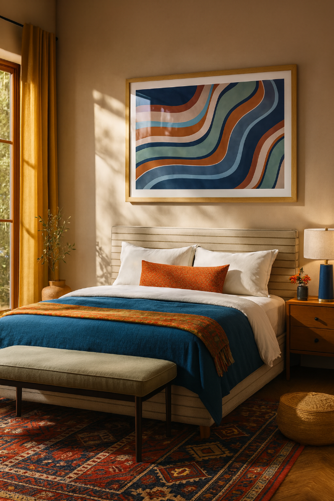 Cuadro "Colorful wave"
