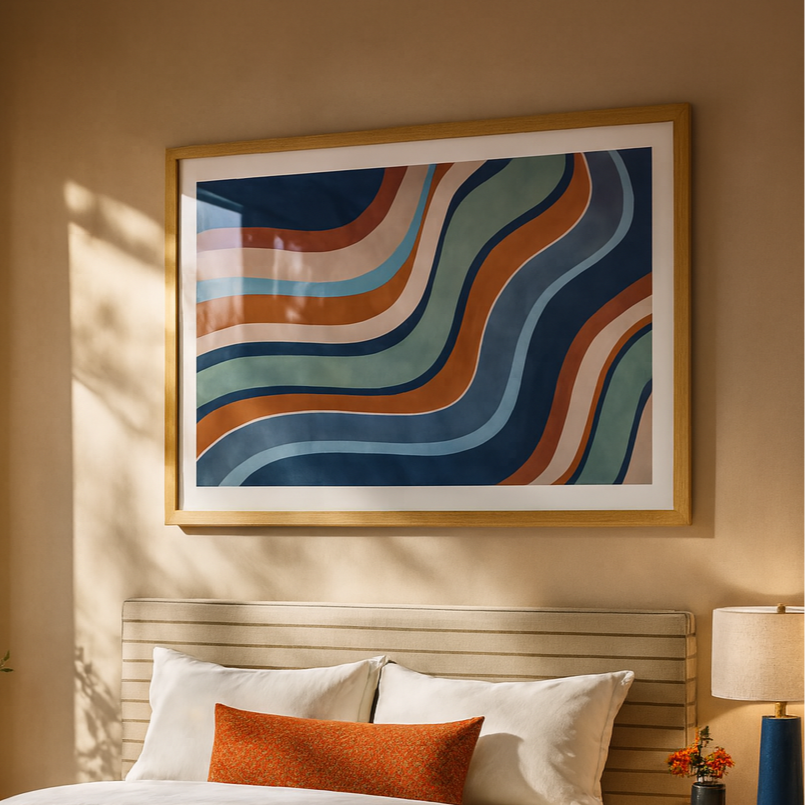 Cuadro "Colorful wave"