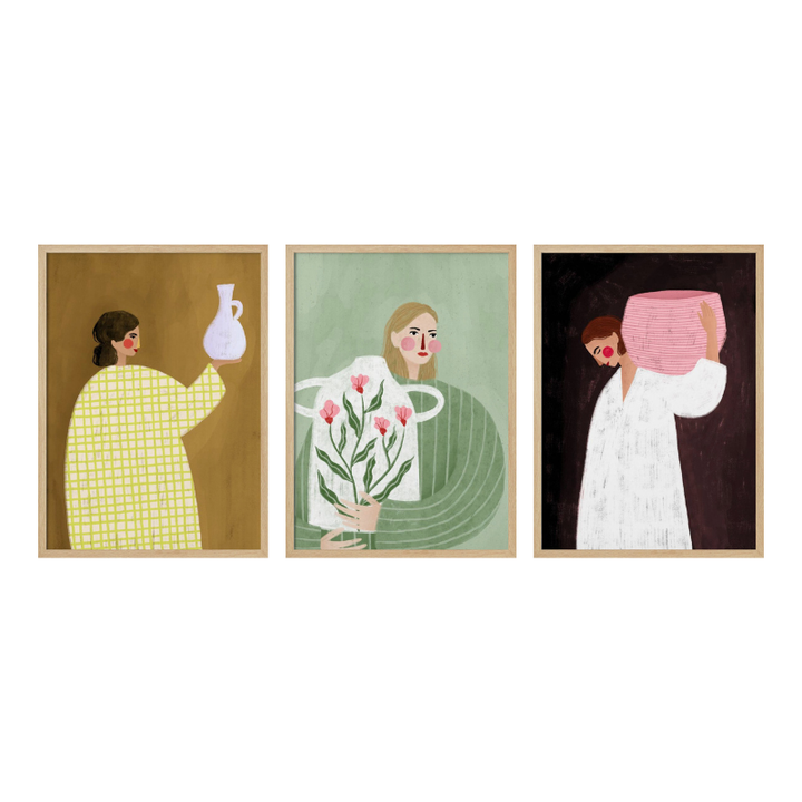 Set de cuadros "Vessel Women"