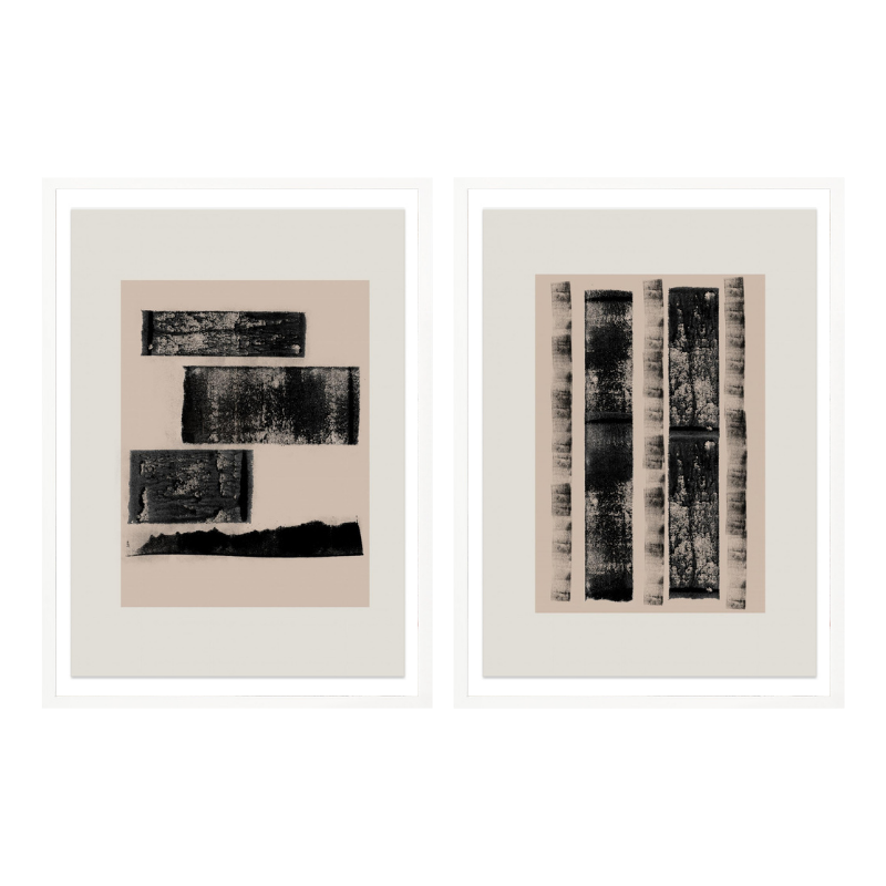 Set "Raw Structure" Art Prints