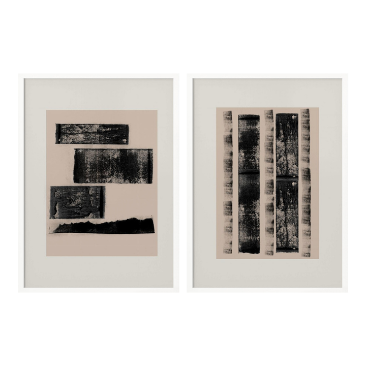 Set "Raw Structure" Art Prints