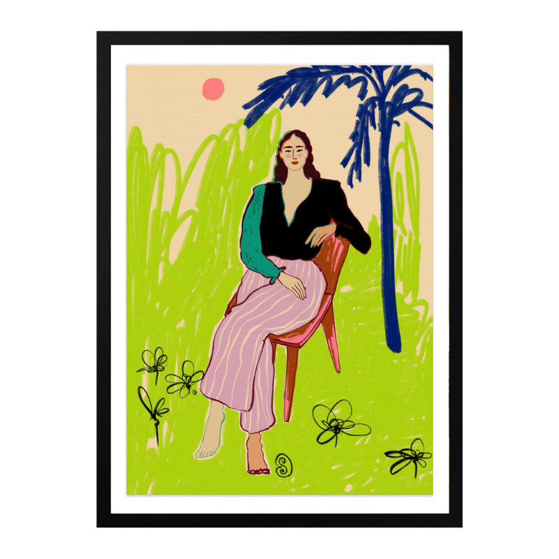 Relaxed Woman Art Print