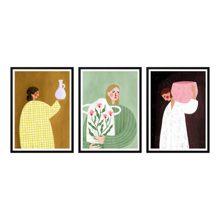 Set de cuadros "Vessel Women"