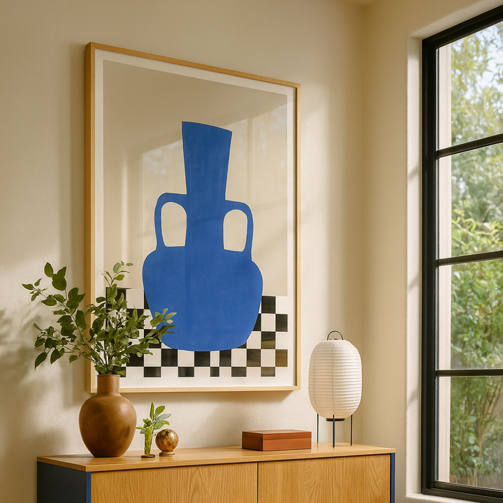 Cuadro "Blue vase"