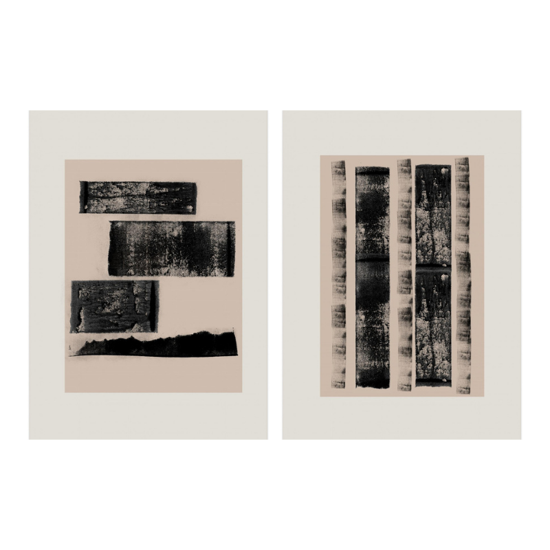 Set "Raw Structure" Art Prints