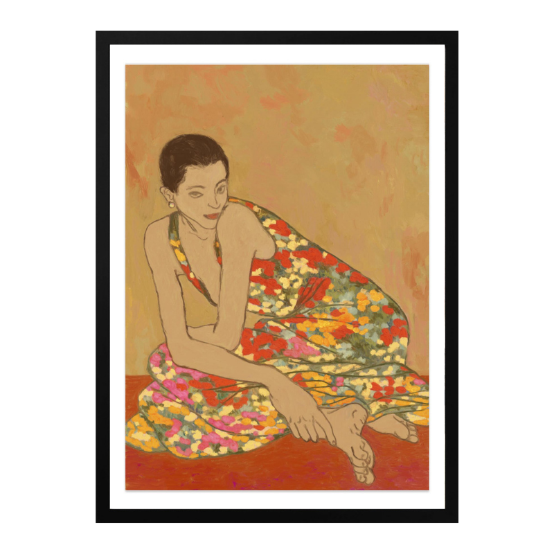 Flower dress Art Print