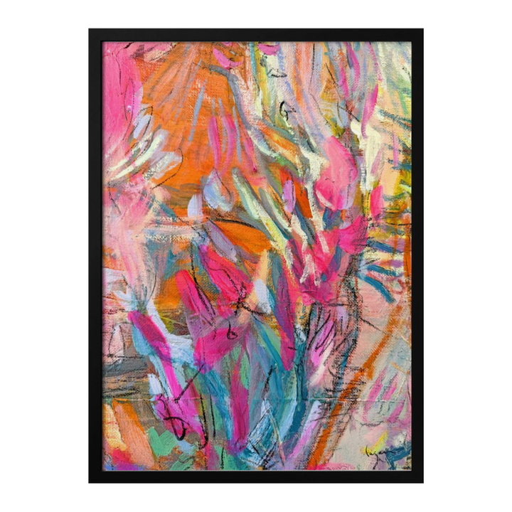 Cuadro "Pink abstract petals"