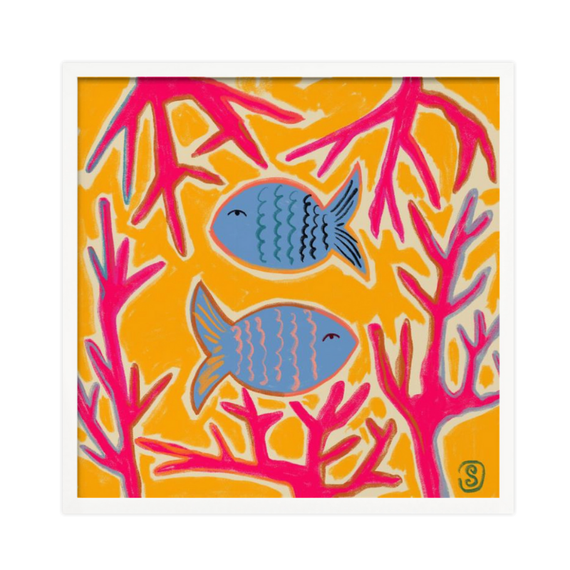 Cuadro "Coral Companions"
