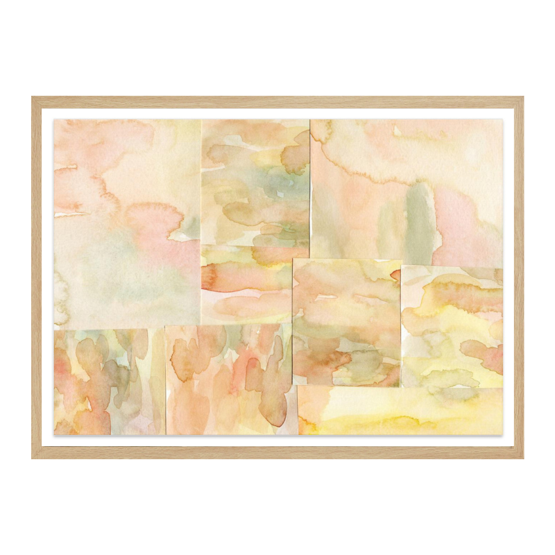 Watercolor abstract composition horizontal 4 Art Print