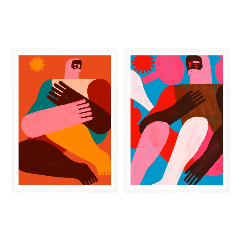 Set de cuadros "Bold & Barefoot"