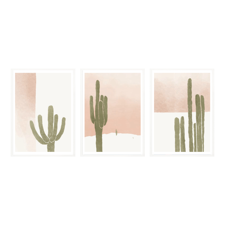 Set de cuadros "Desert Soft Tones"