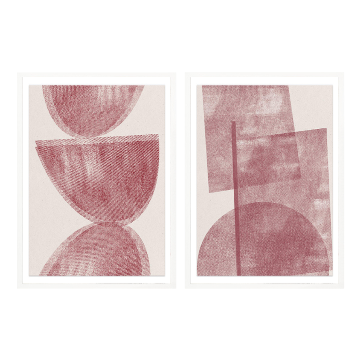 Set "Halftone Duo" Art Prints