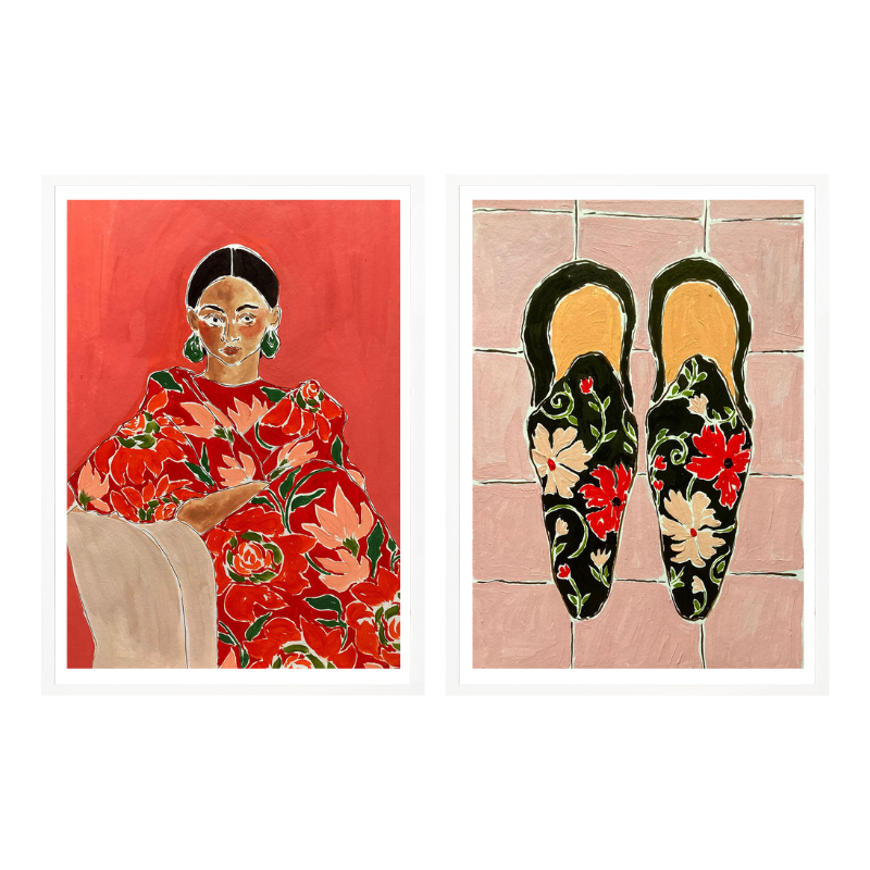 Set de cuadros "Floral Muse"