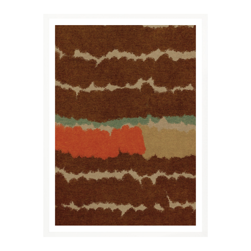 Cuadro "Earthy Stripe Abstract"