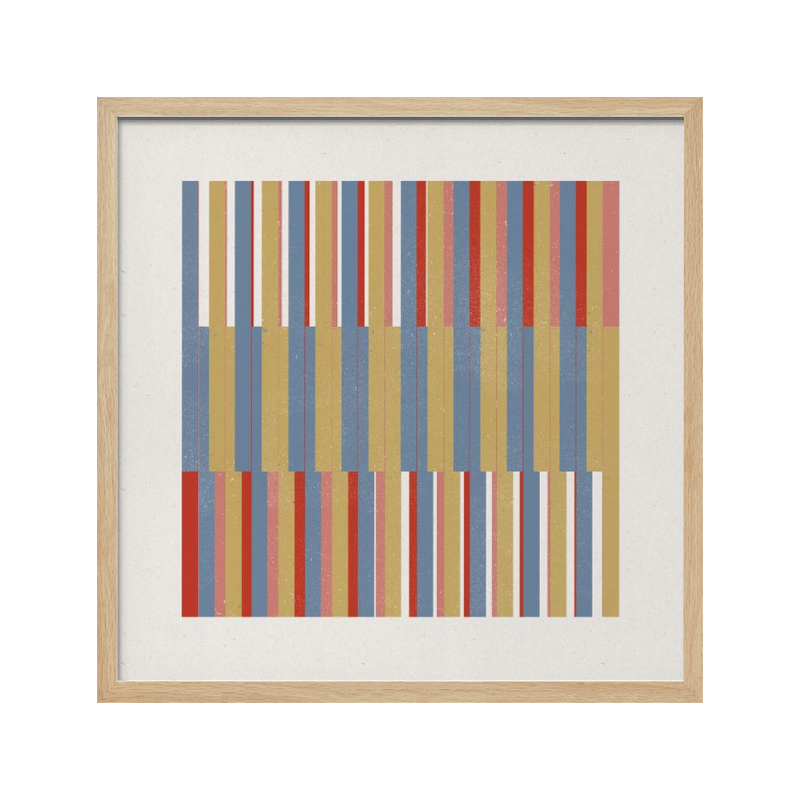 Cuadro "Geometric Color Blocks"