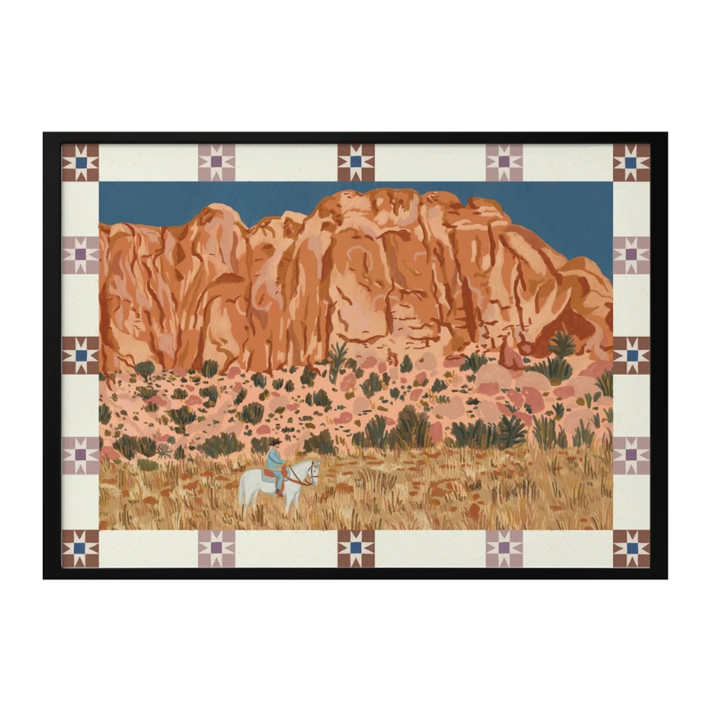 Cuadro "Desert Cowboy Mountains"