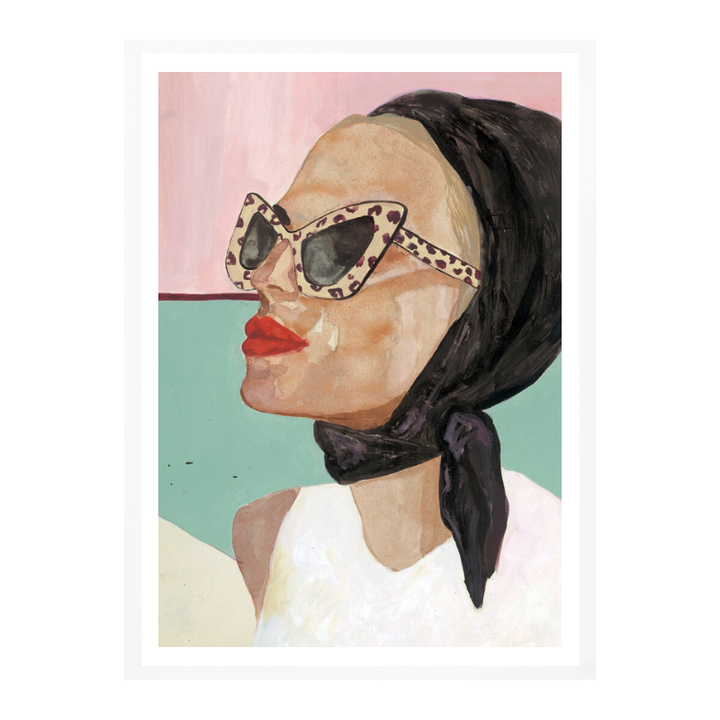 Cuadro "Chic Scarf Sunglasses"