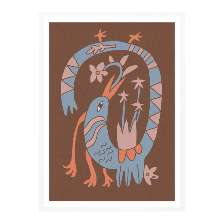 Cuadro "Whimsical Folk Bird"