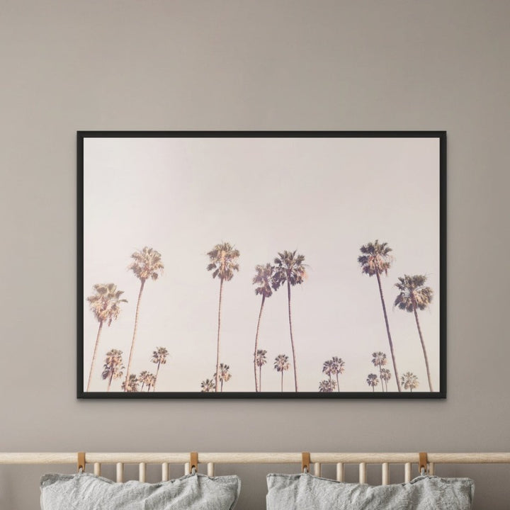 Sunny Cali Palm Trees Art Print