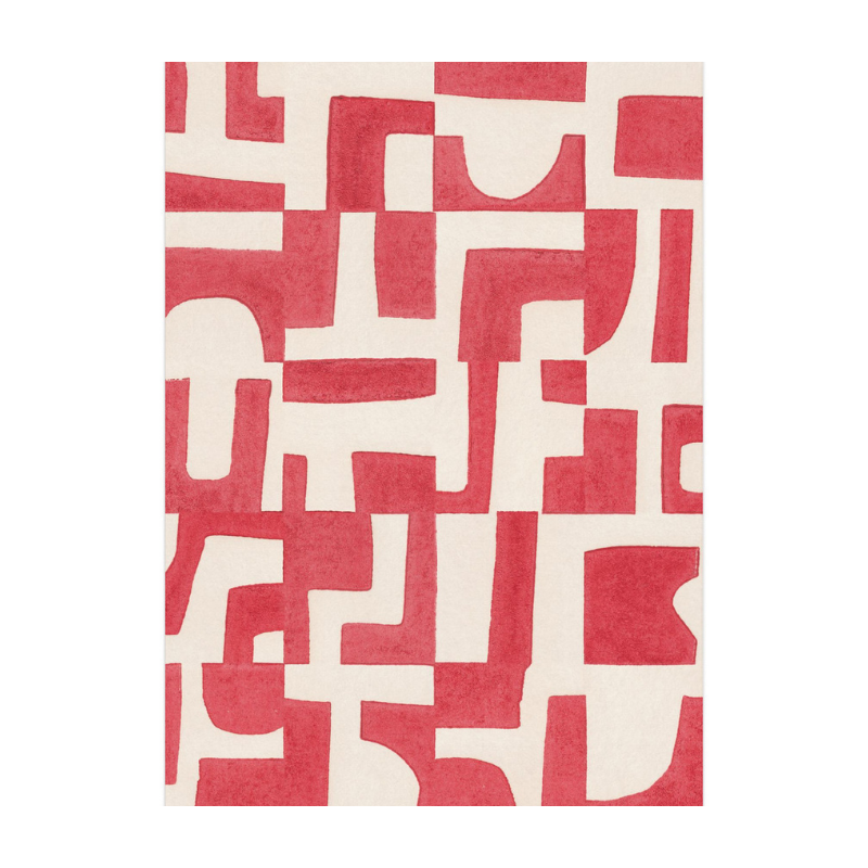 Red Puzzle Art Print