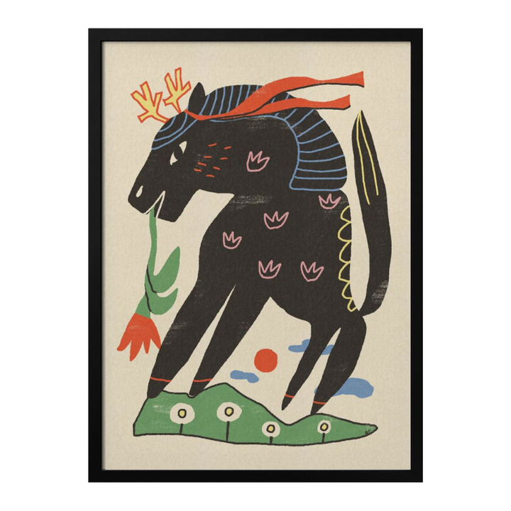 Cuadro "Mythical Horse with Flower"