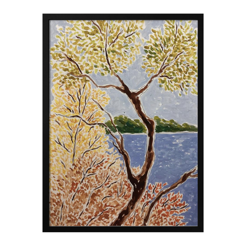 Cuadro "Autumn By The Lake"