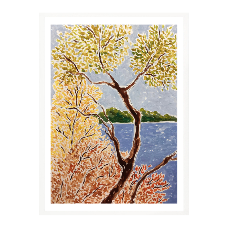 Cuadro "Autumn By The Lake"