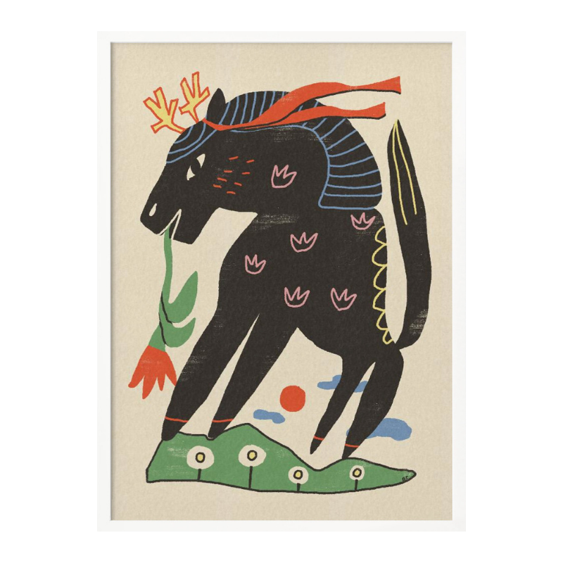 Cuadro "Mythical Horse with Flower"