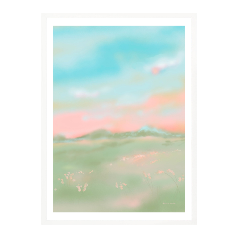 Cuadro "Dreamy Pastel Meadow"