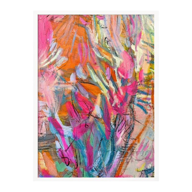 Cuadro "Pink abstract petals"