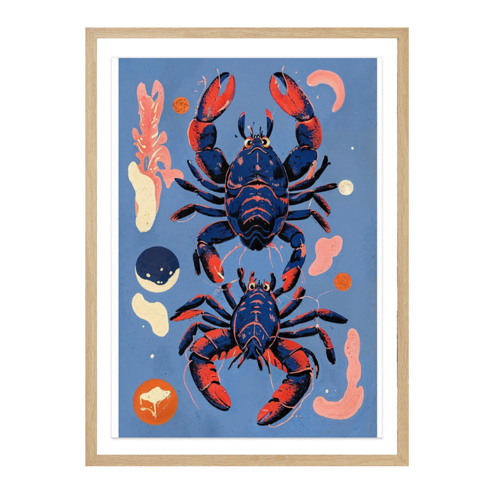 Ocean Life - Lobsters Art Print