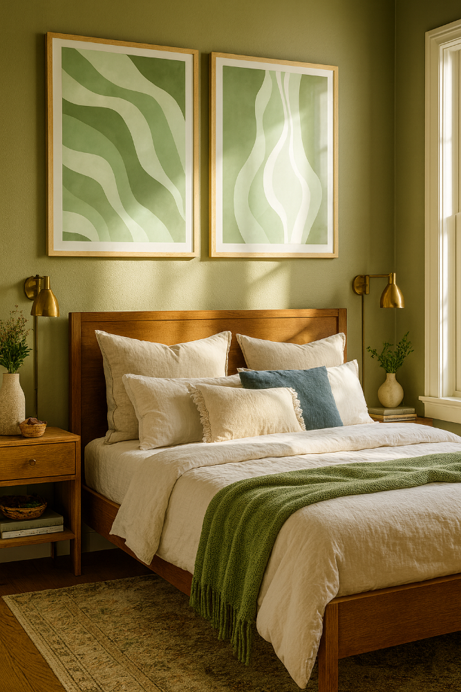 Cuadro "Green waves"