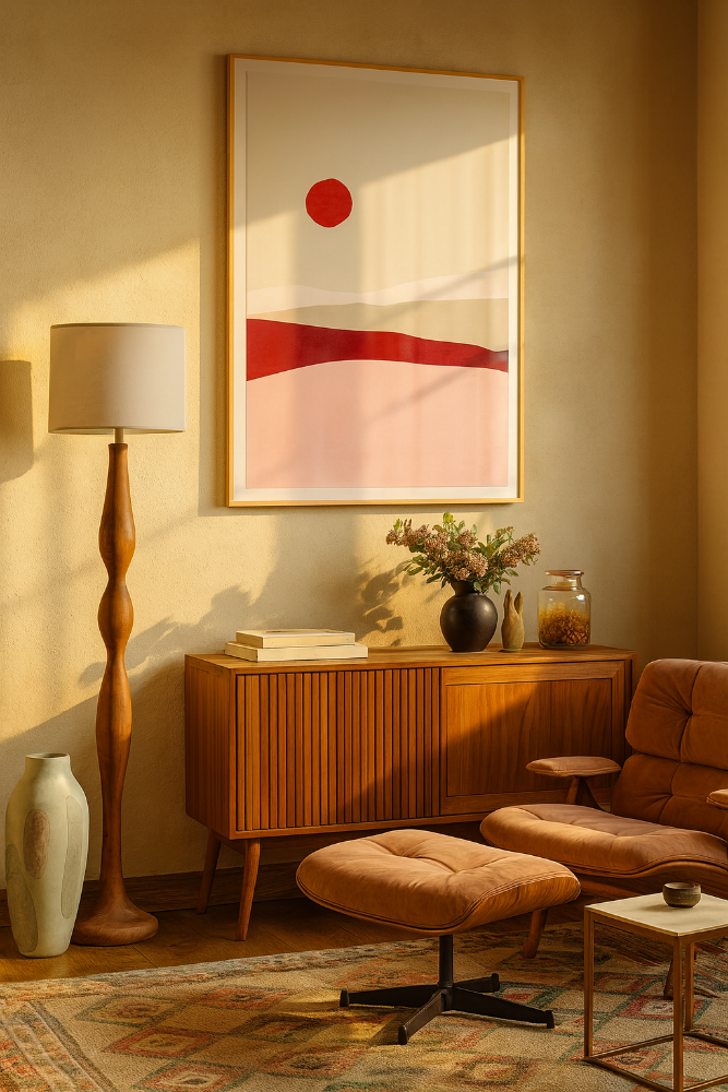 Cuadro "Red sun 2"