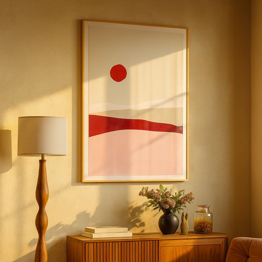 Cuadro "Red sun 2"