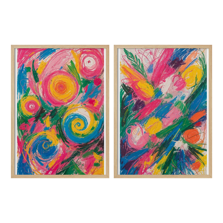 Set "Vibrant Energy" Art Prints