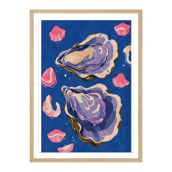 Oceanic Life - Oysters Art Print