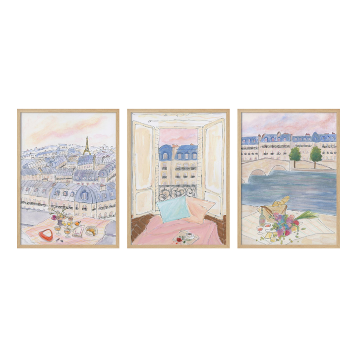Set de cuadros "Paris Daydream"