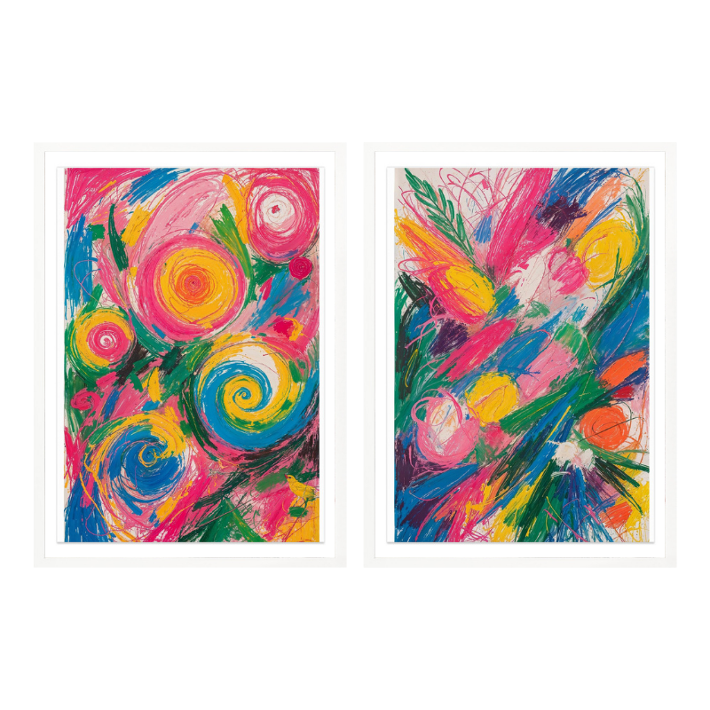 Set "Vibrant Energy" Art Prints