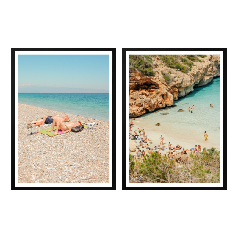 Set de cuadros "Caló des Moro"