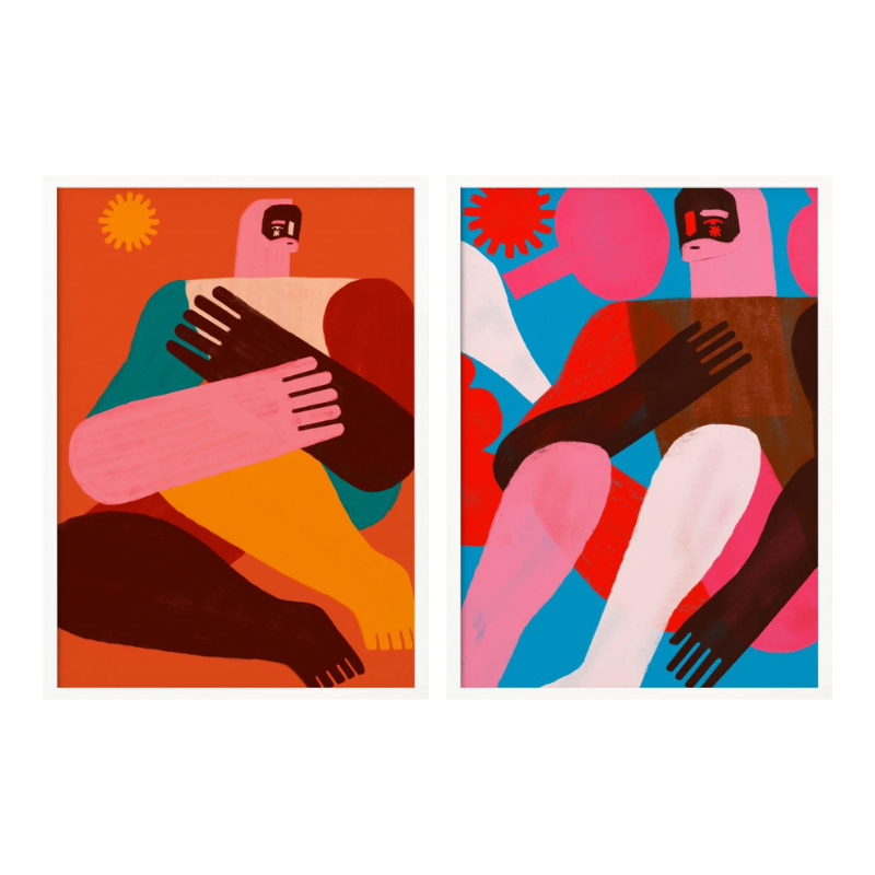 Set de cuadros "Bold & Barefoot"