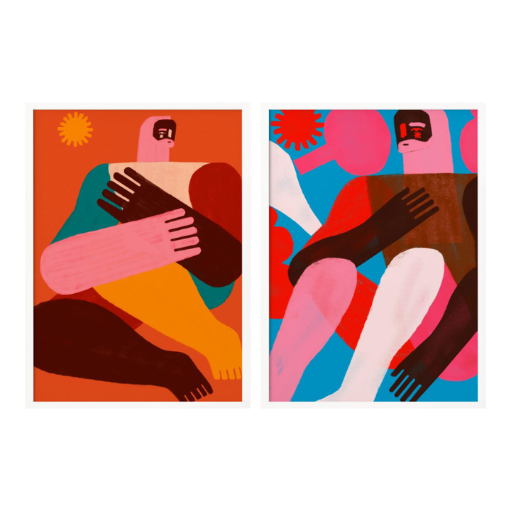 Set de cuadros "Bold & Barefoot"