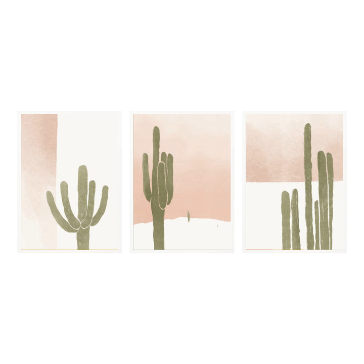 Set de cuadros "Desert Soft Tones"