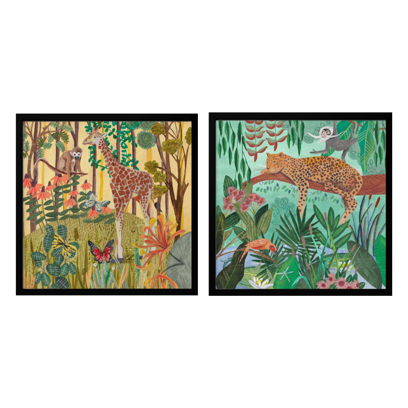 Set de cuadros "Jungle Friends"