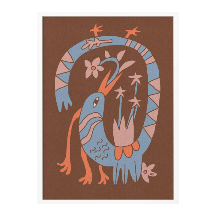 Cuadro "Whimsical Folk Bird"