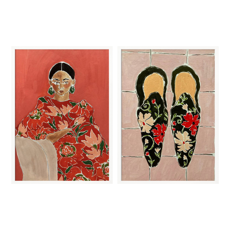 Set de cuadros "Floral Muse"