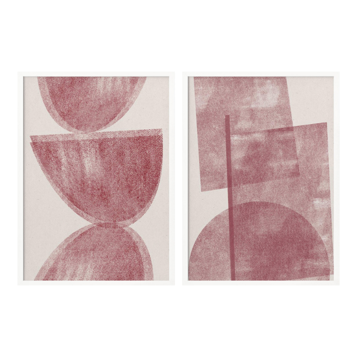 Set "Halftone Duo" Art Prints