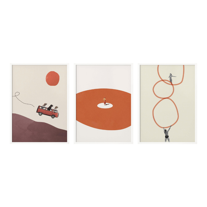 Set de cuadros "Surreal Playground"