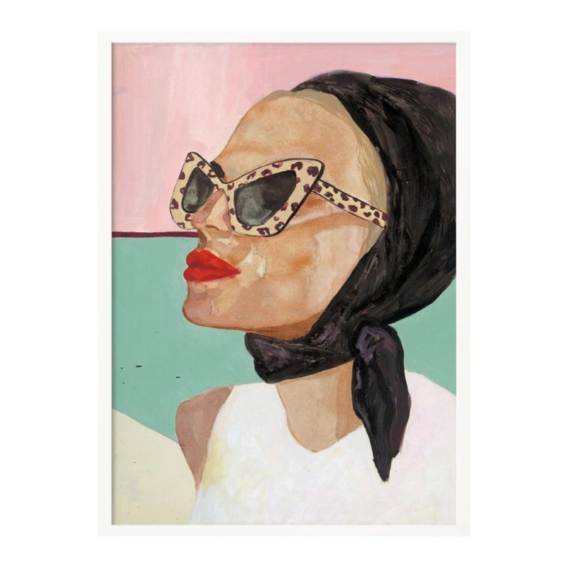 Cuadro "Chic Scarf Sunglasses"
